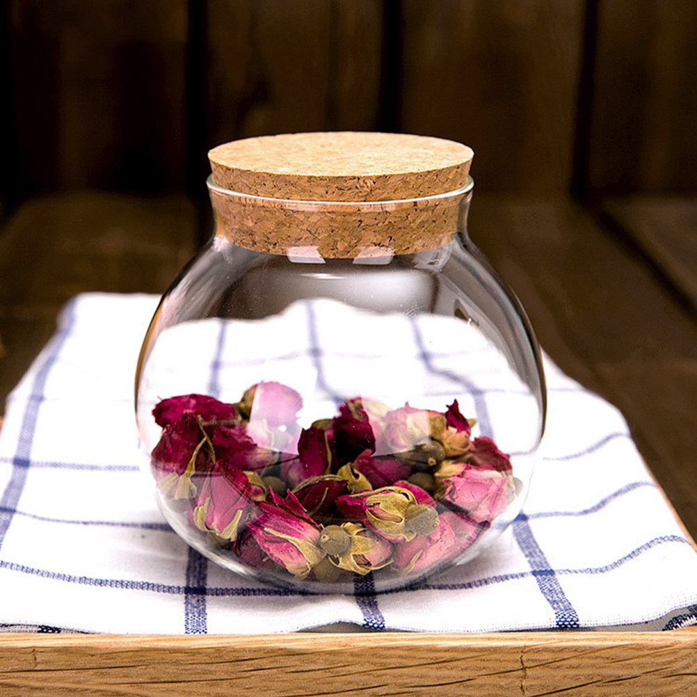 Food Storage Jars With Wooden Lids - Высококачественная стеклянная банка с крышкой из