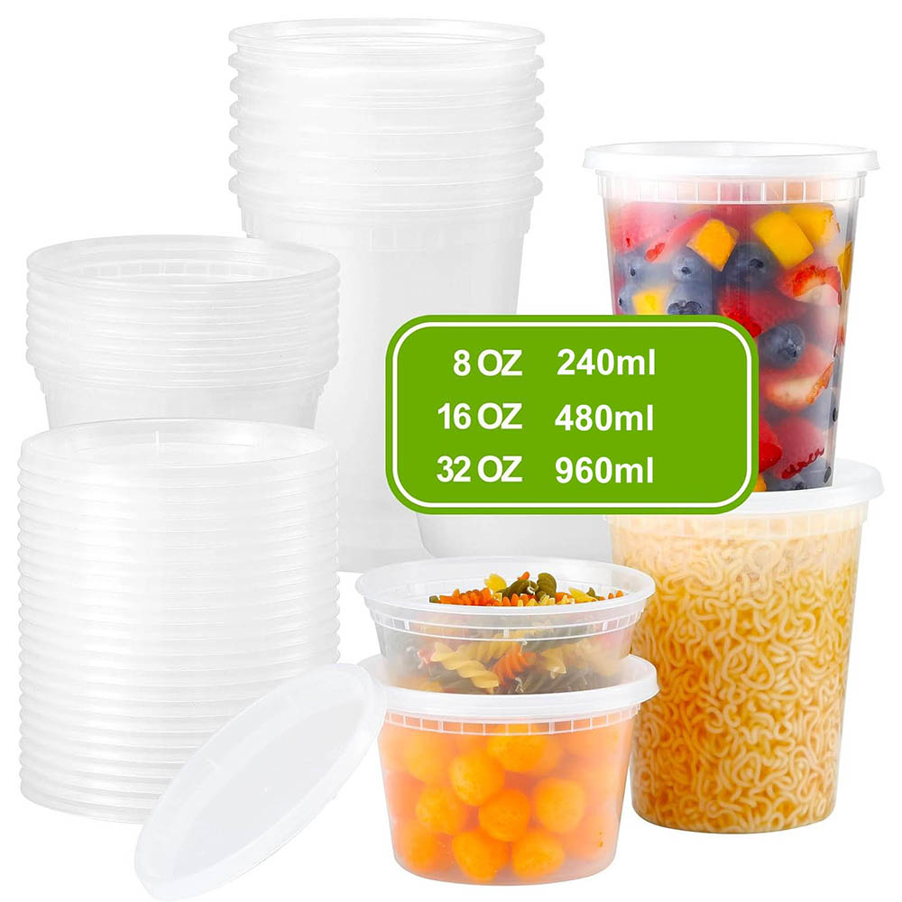 Food Storage Variety Pack - Пластиковые контейнеры для еды с крышками,