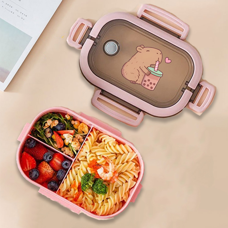 Food Storage Bins - Капибара Бенто Ланч-бокс Аниме Животные с