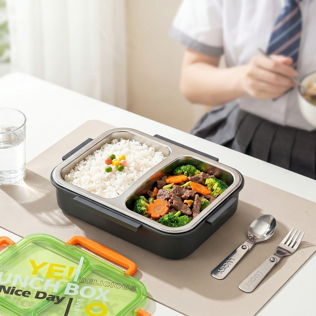 Food Storage With Scoop - Ланч-бокс из нержавеющей стали 304 для