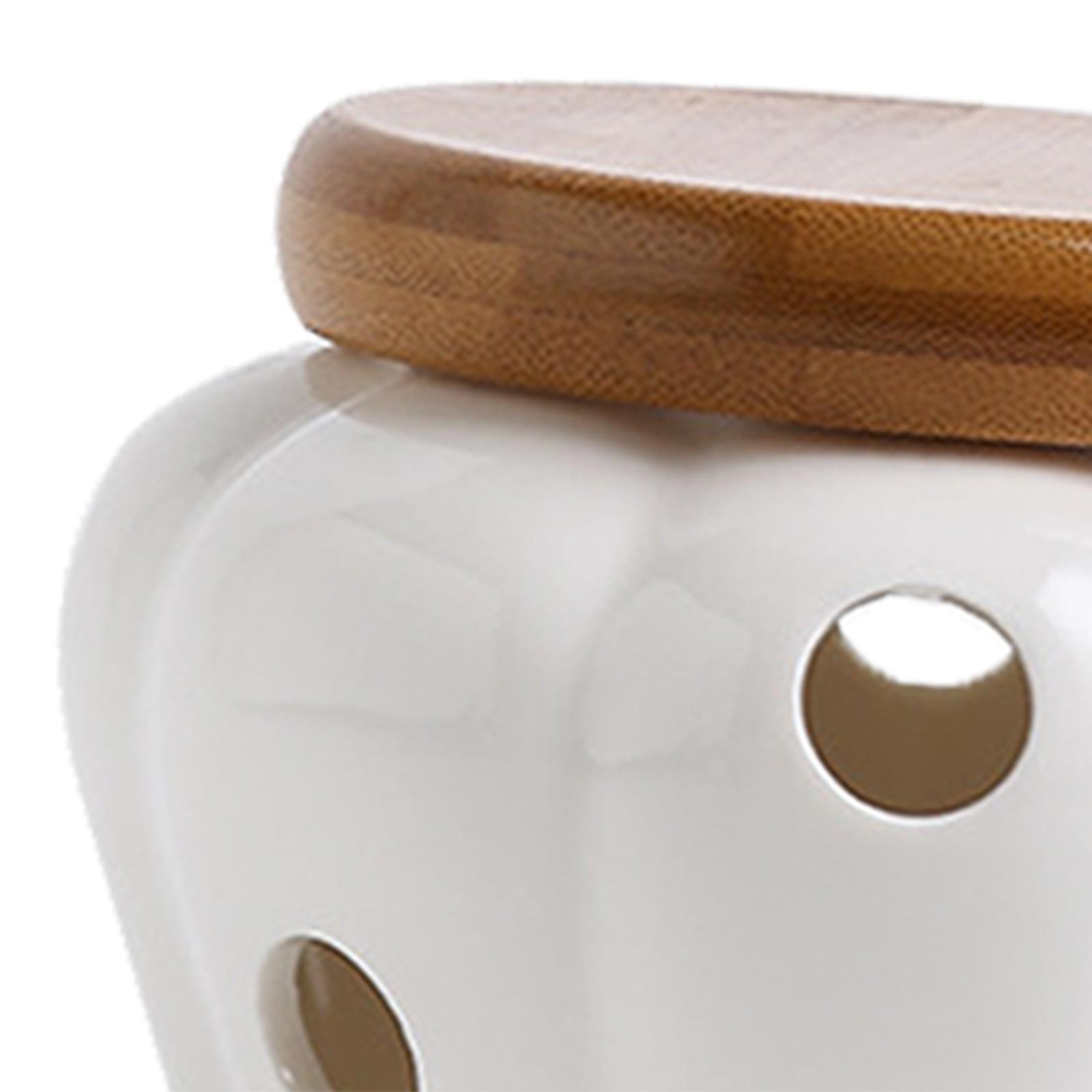 Керамическая емкость для чесно – обзор и цена Food Storage Jars With Wooden Lids