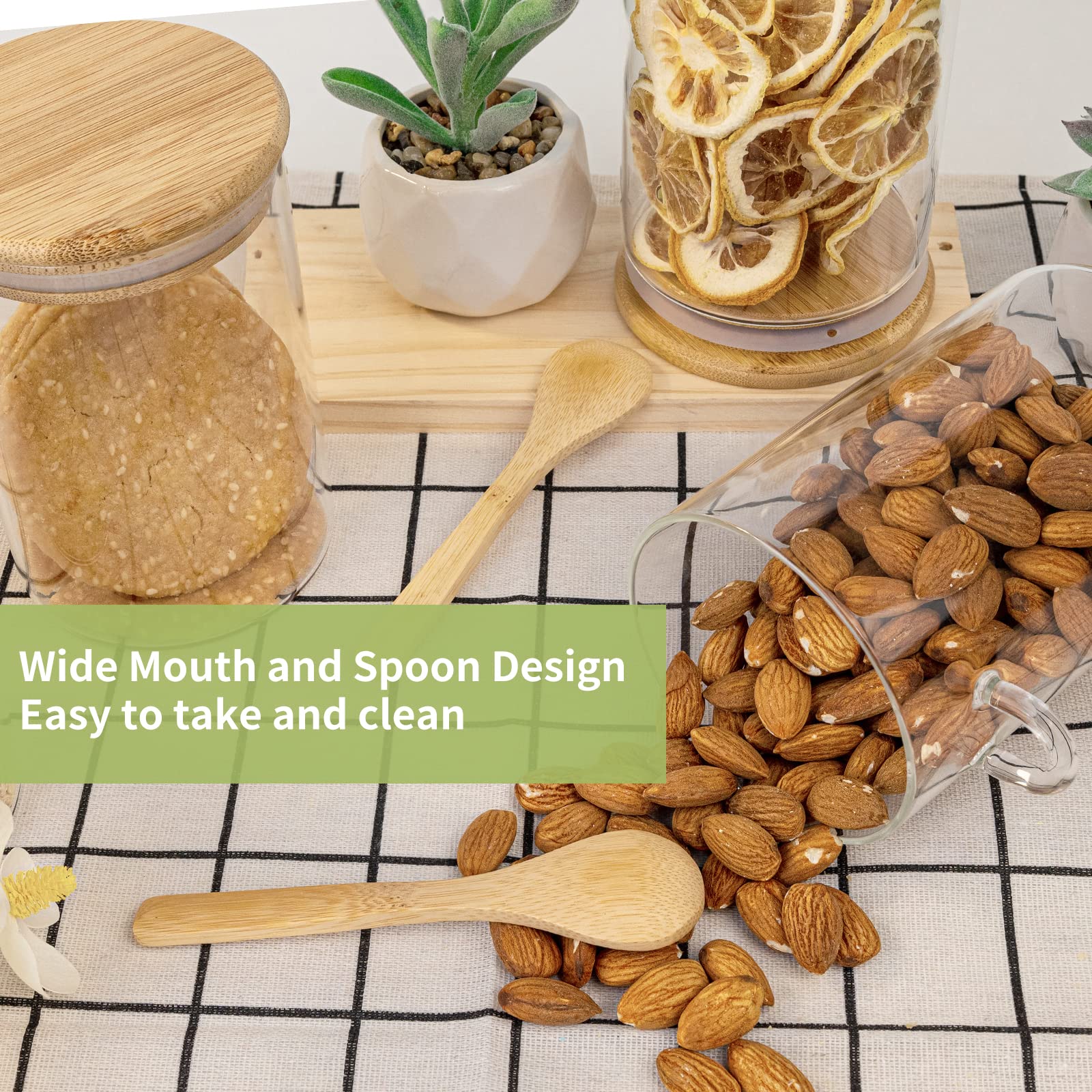 Герметичные пластиковые контей – обзор и цена Food Storage Jars With Wooden Lids