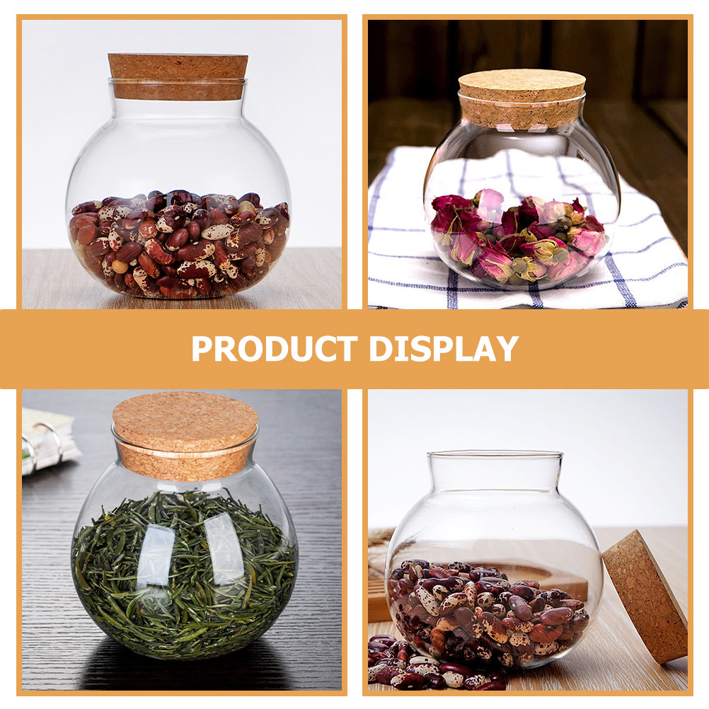 Высококачественная стеклянная  – обзор и цена Food Storage Jars With Wooden Lids