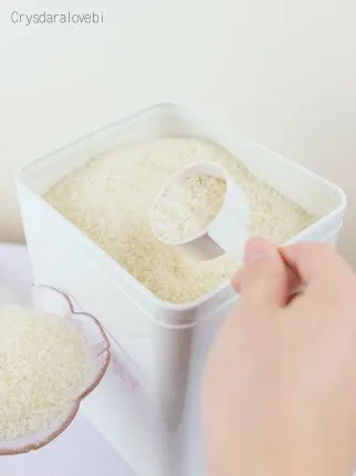 Розово-белый металлический кон – обзор и цена Food Storage With Scoop
