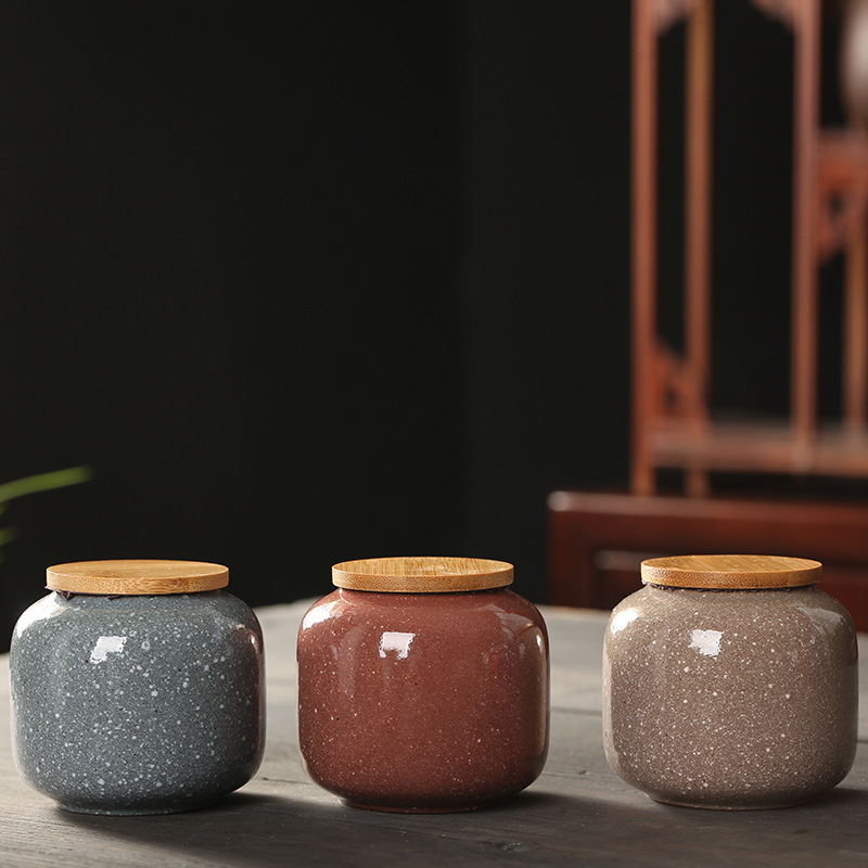Керамическая Мини-банка с дере – обзор и цена Food Storage Jars With Wooden Lids