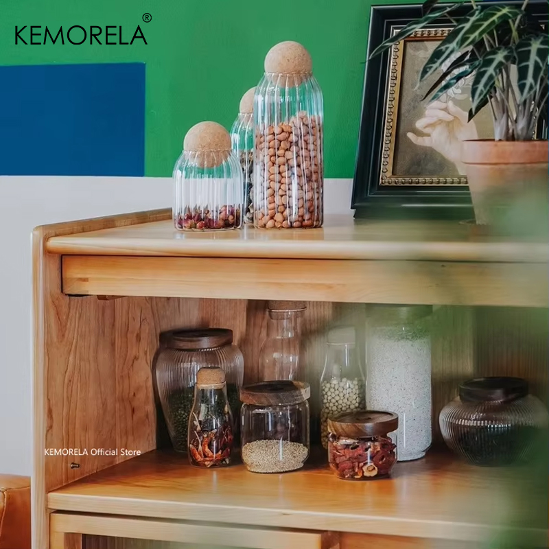 Стеклянная герметичная канистр – обзор и цена Food Storage Jars With Wooden Lids