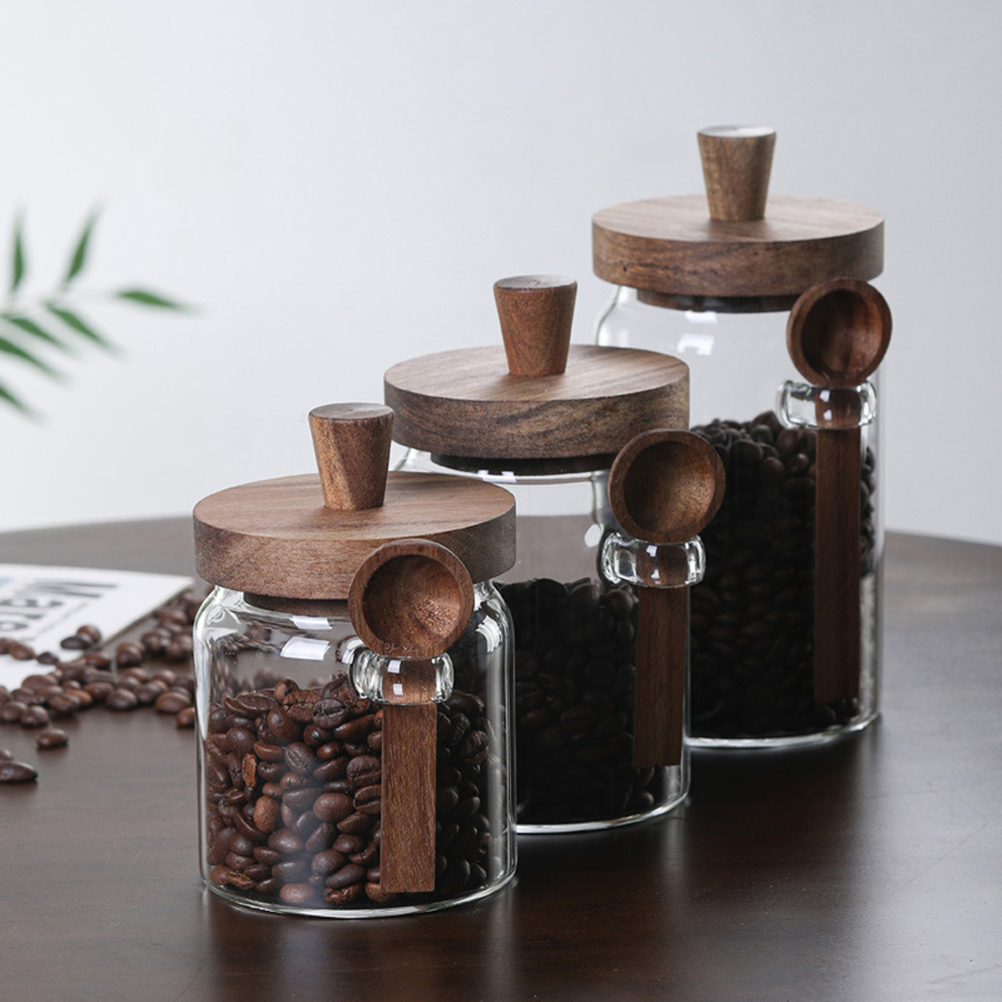 Стеклянные контейнеры для хран – обзор и цена Food Storage Jars With Wooden Lids