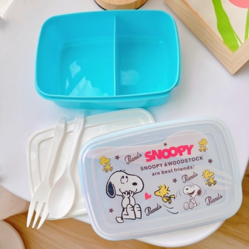 Милый ланч-бокс с Снупи и ложк – обзор и цена Food Storage With Scoop