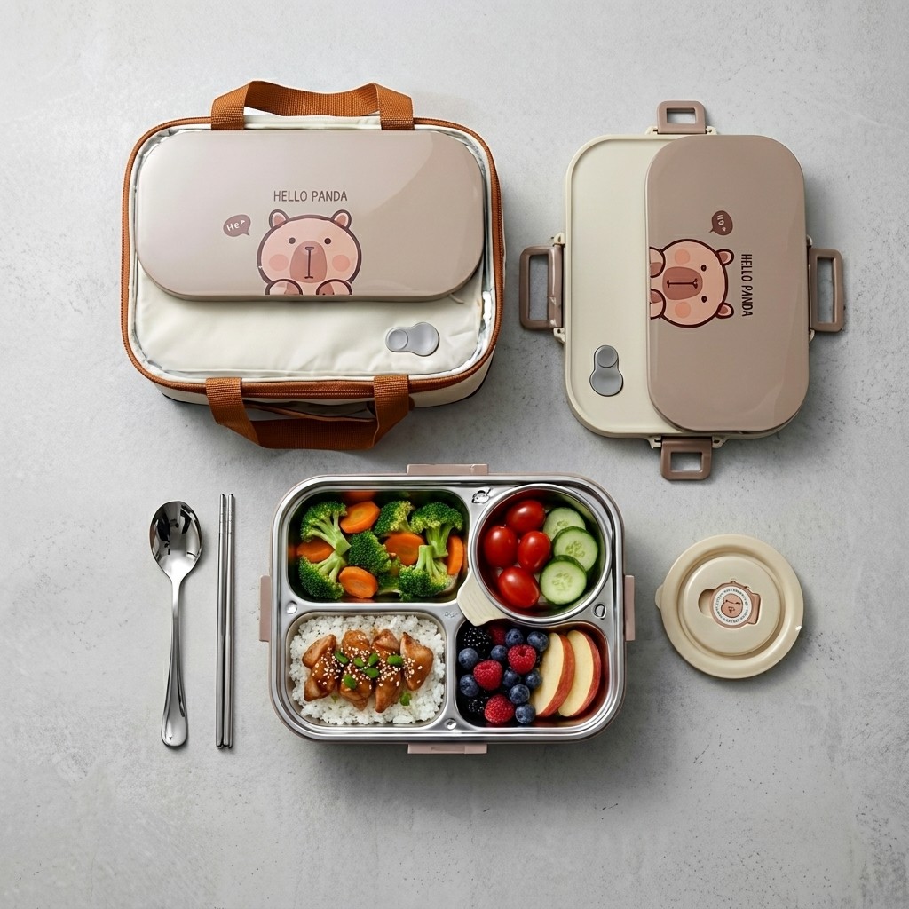 Набор ланч-боксов из нержавеющ – обзор и цена Food Storage With Scoop