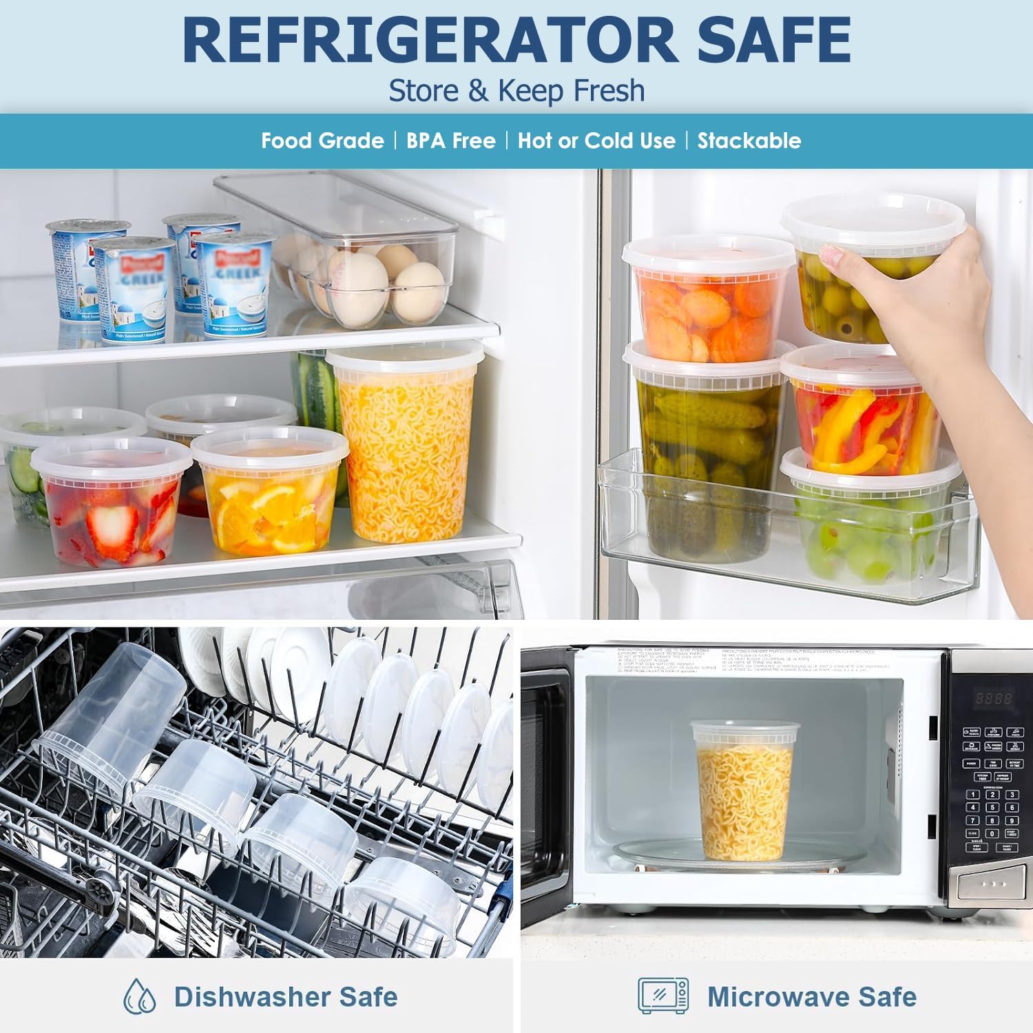 24 шт. контейнеры для хранения – обзор и цена Food Storage Eco Friendly
