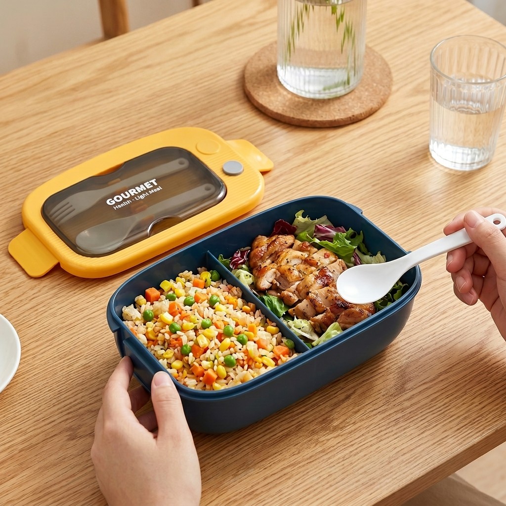 Пластиковый ланч-бокс для микр – обзор и цена Food Storage With Scoop