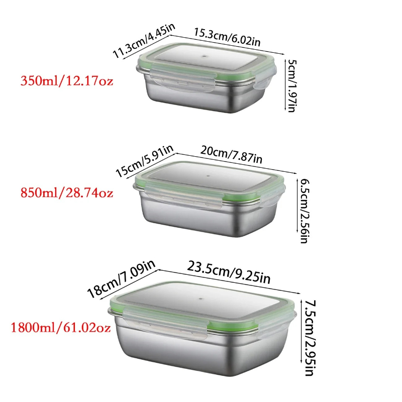 Набор ланч-боксов из нержавеющ – обзор и цена Food Storage Eco Friendly