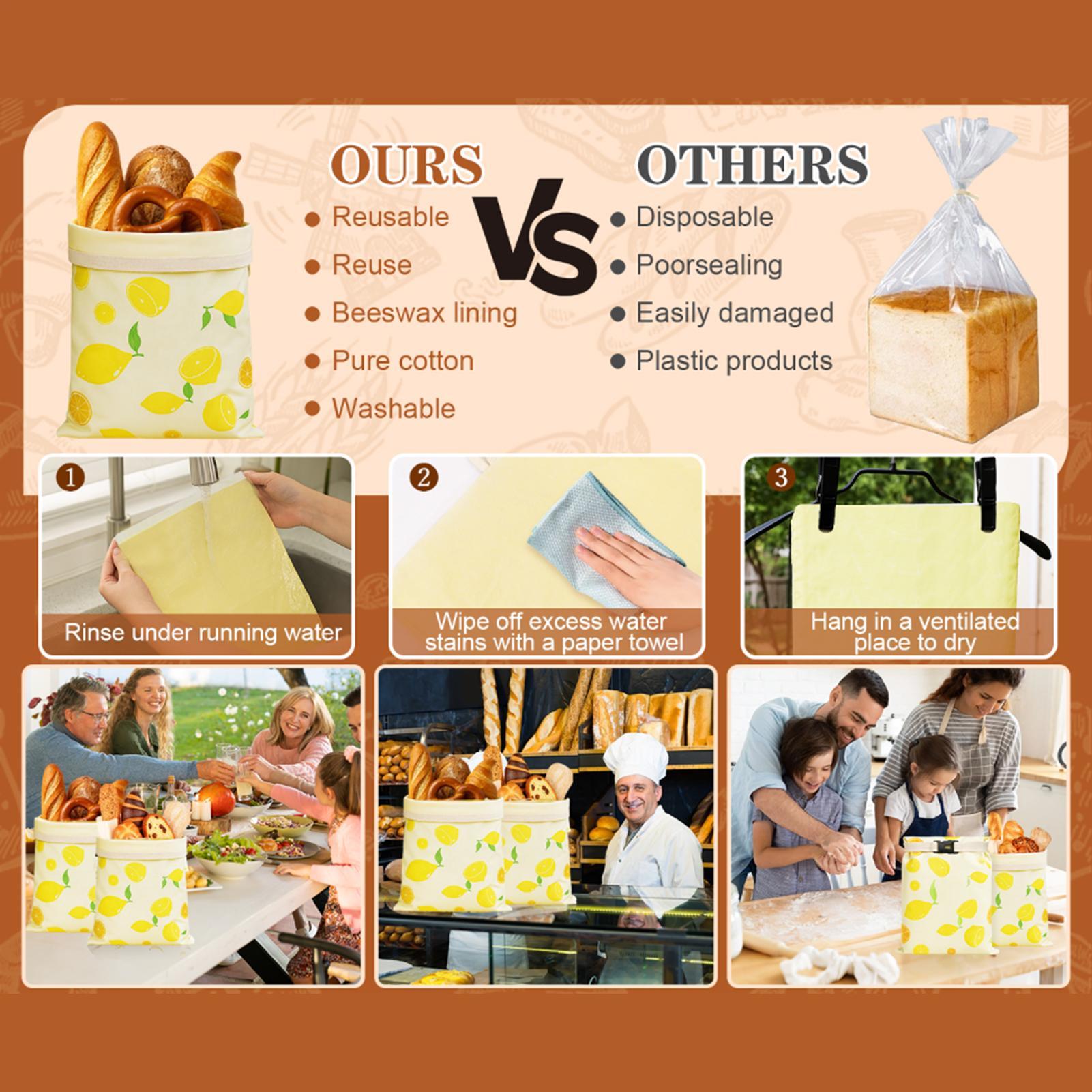 Пакеты для хлеба, многоразовые – обзор и цена Food Storage Eco Friendly