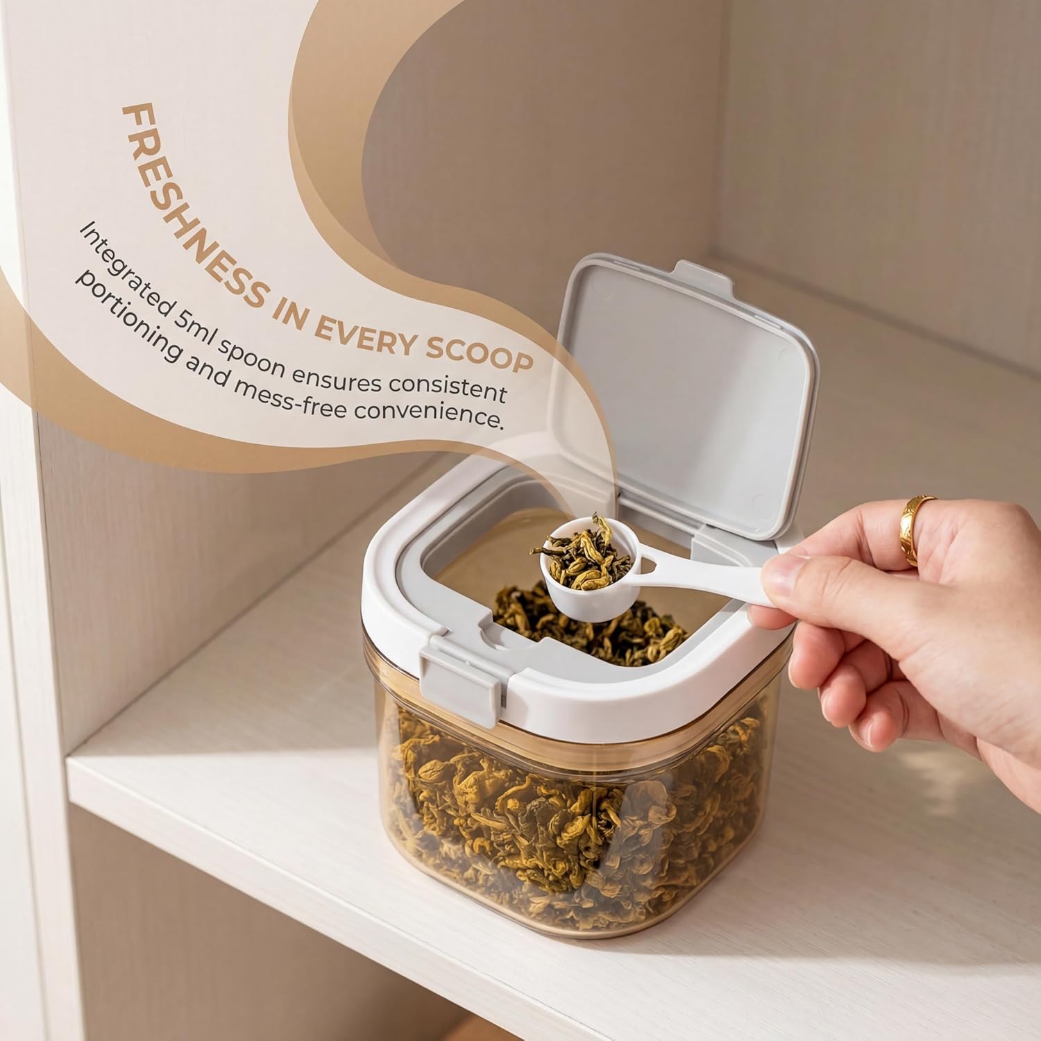 Набор из 2 герметичных контейн – обзор и цена Food Storage With Scoop