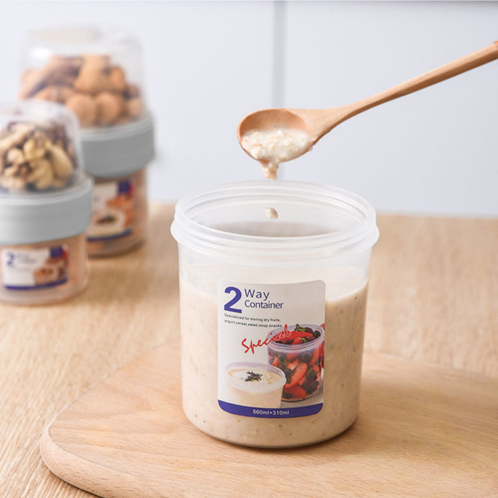 Двухслойный герметичный контей – обзор и цена Food Storage Jars With Wooden Lids